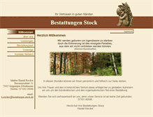 Tablet Screenshot of bestattungen-stock.de